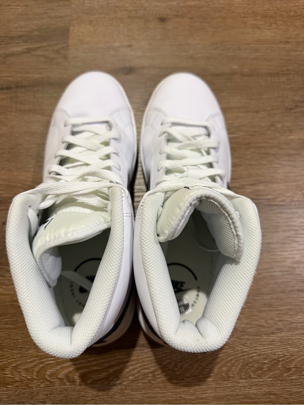 Nike Men's Court Royale 2 Mid High Top Casual Sneakers White Size 10 - Picture 5 of 12